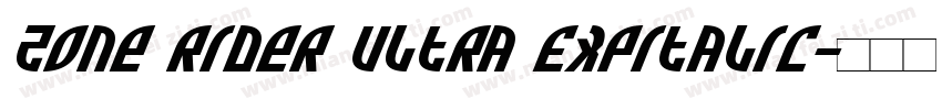 Zone Rider Ultra ExpItalic字体转换